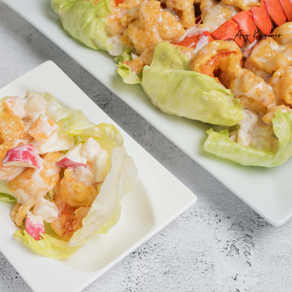 Lobster Tails & Black Tiger Prawn Salad in Premium Mixed Fruits