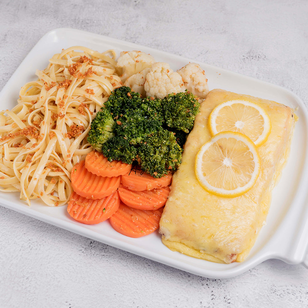 Four Cheese & Garlic Baked Norwegian Salmon