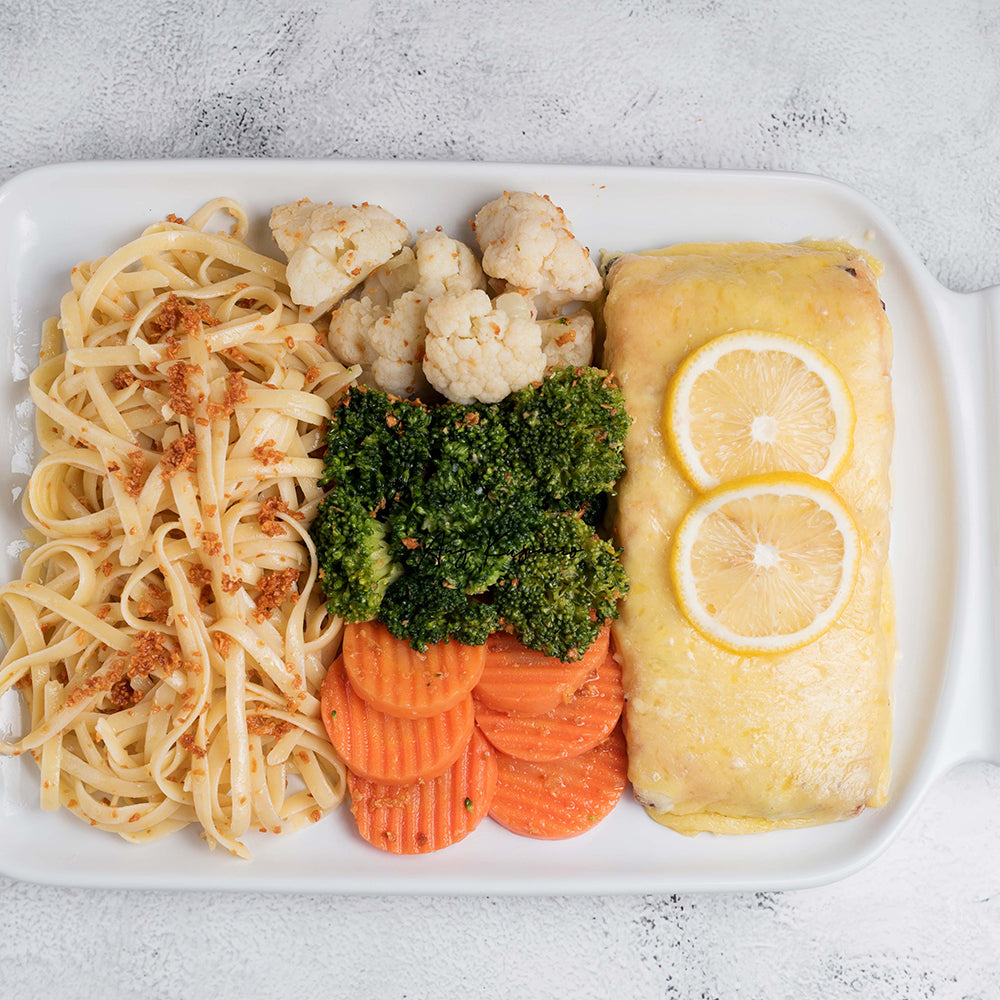 Four Cheese & Garlic Baked Norwegian Salmon