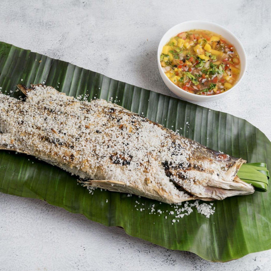 Salt-Crusted Barramundi